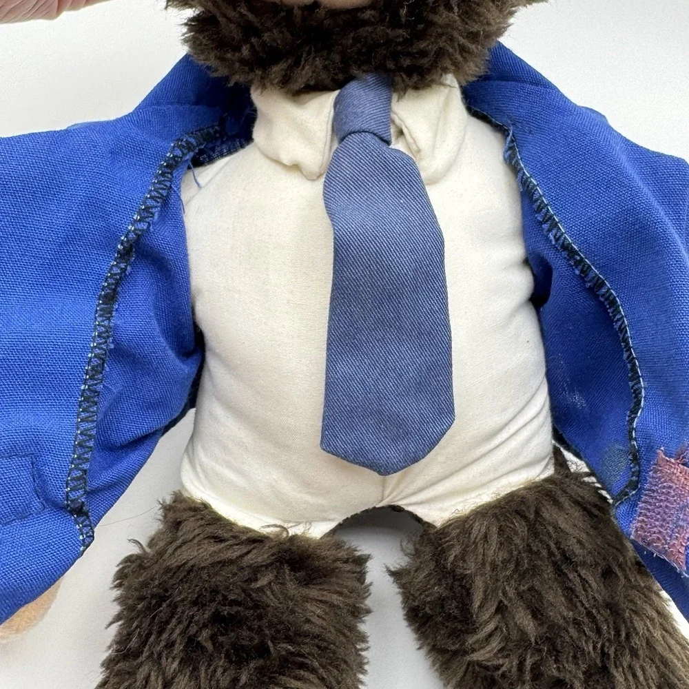 Vintage 1987 Bubbles Chimp Plush Hobson's Ice Cream Michael Jackson Monkey Toy